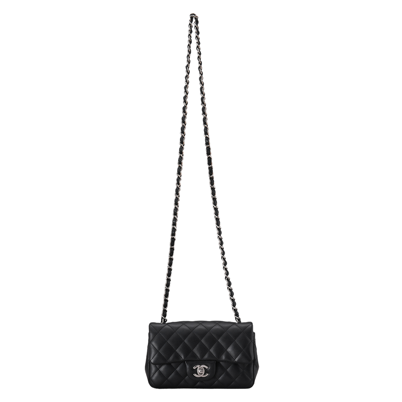 CHANEL(USED)샤넬 램스킨 뉴미니 크로스 백