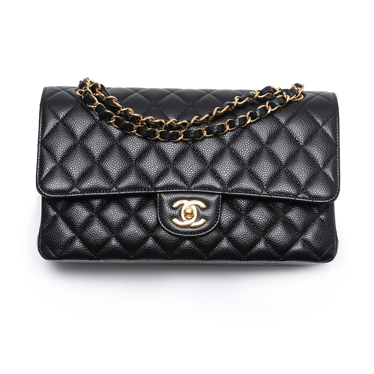 CHANEL(USED)샤넬 캐비어 클래식 미듐 플랩백