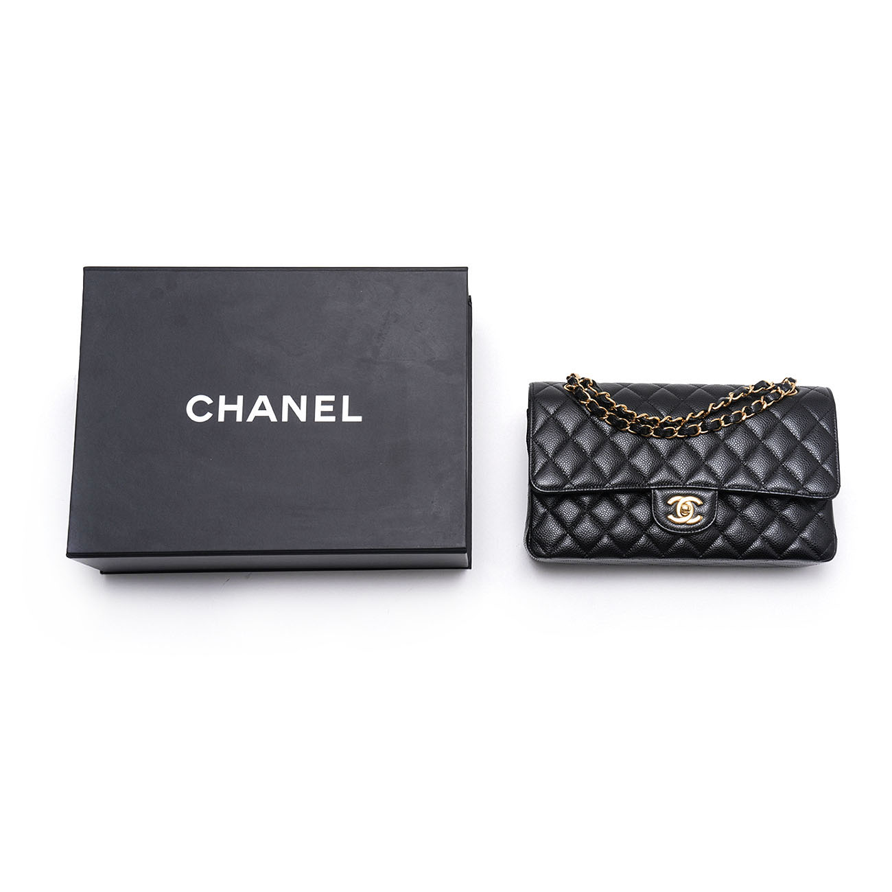 CHANEL(USED)샤넬 캐비어 클래식 미듐 플랩백