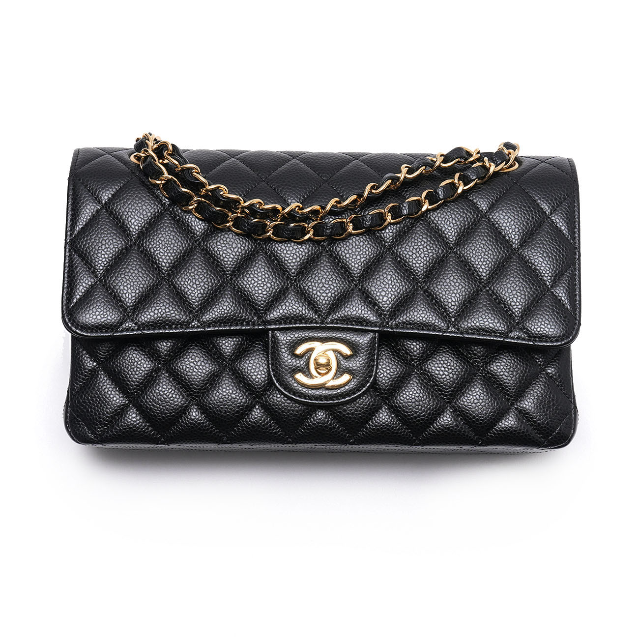 CHANEL(USED)샤넬 캐비어 클래식 미듐 플랩백