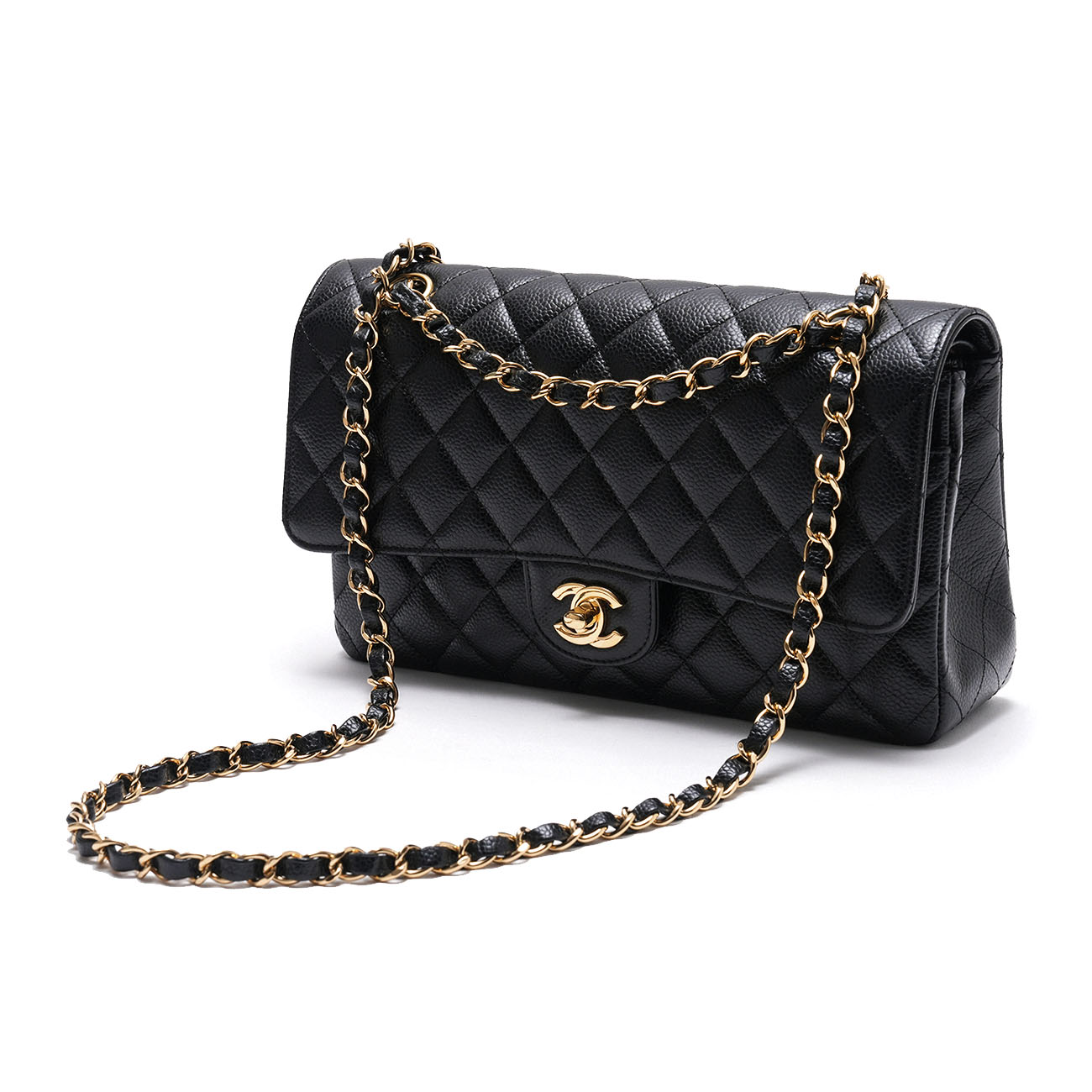 CHANEL(USED)샤넬 캐비어 클래식 미듐 플랩백