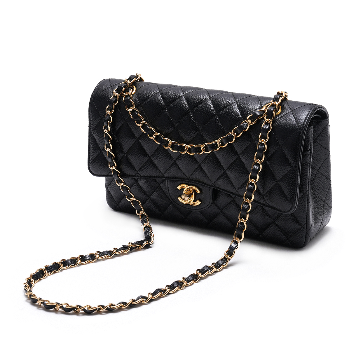 CHANEL(USED)샤넬 캐비어 클래식 미듐 플랩백