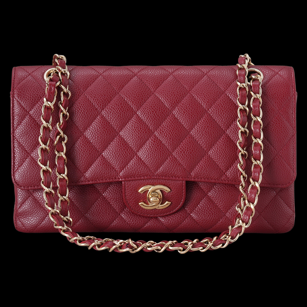CHANEL(USED)샤넬 캐비어 클래식 미듐 플랩백