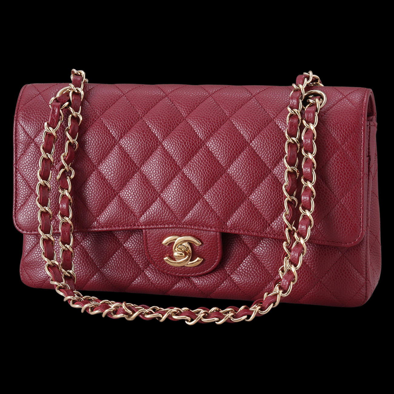 CHANEL(USED)샤넬 캐비어 클래식 미듐 플랩백