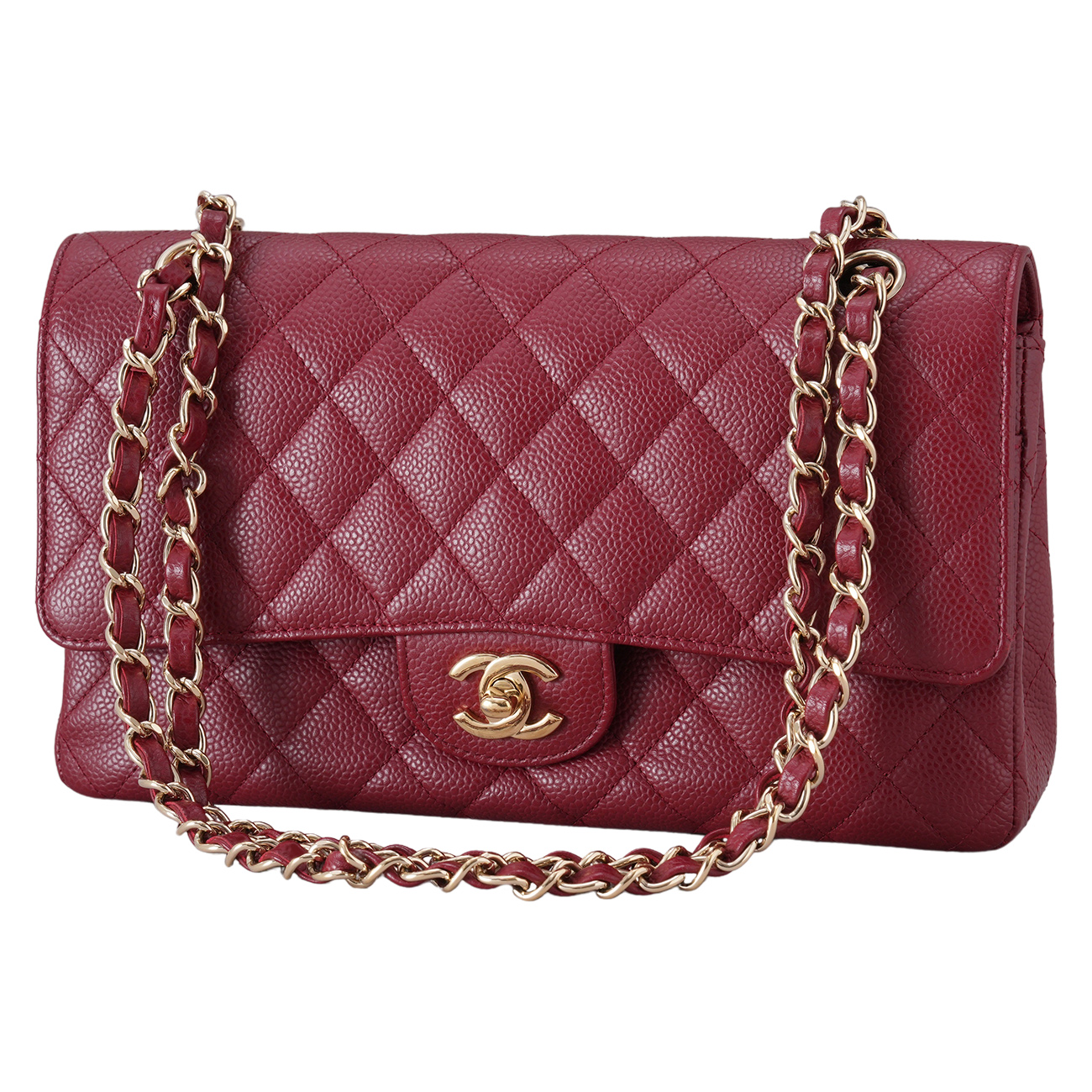 CHANEL(USED)샤넬 캐비어 클래식 미듐 플랩백