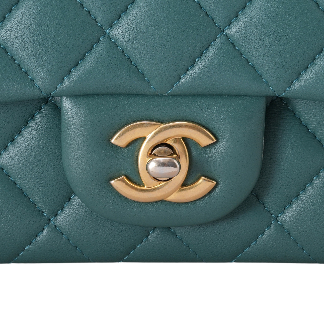 CHANEL(USED)샤넬 램스킨 뉴미니 탑핸들 크로스백