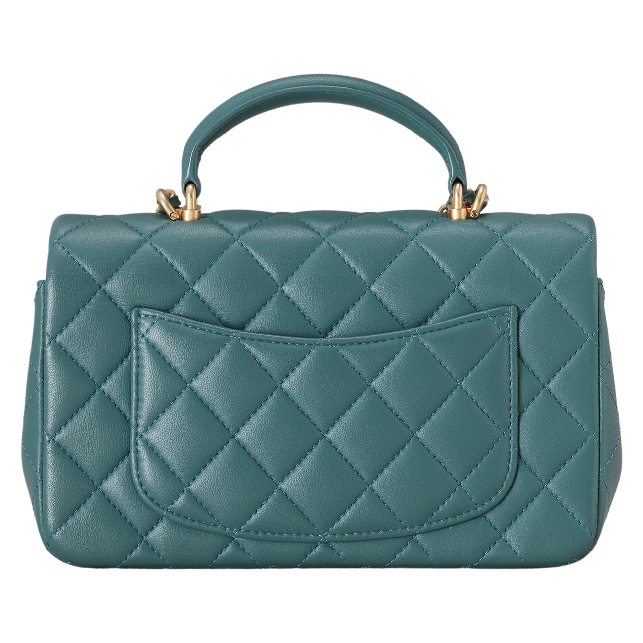CHANEL(USED)샤넬 램스킨 뉴미니 탑핸들 크로스백