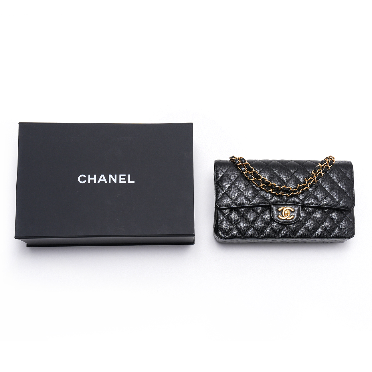 CHANEL(USED)샤넬 캐비어 클래식 미듐 플랩백