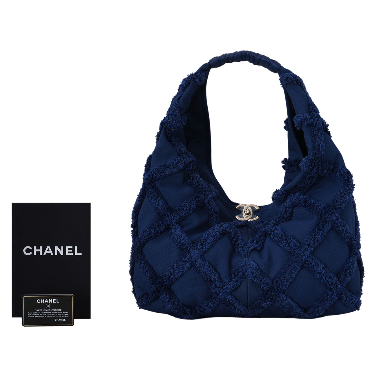 CHANEL(USED샤넬 시즌 패브릭 쇼퍼백