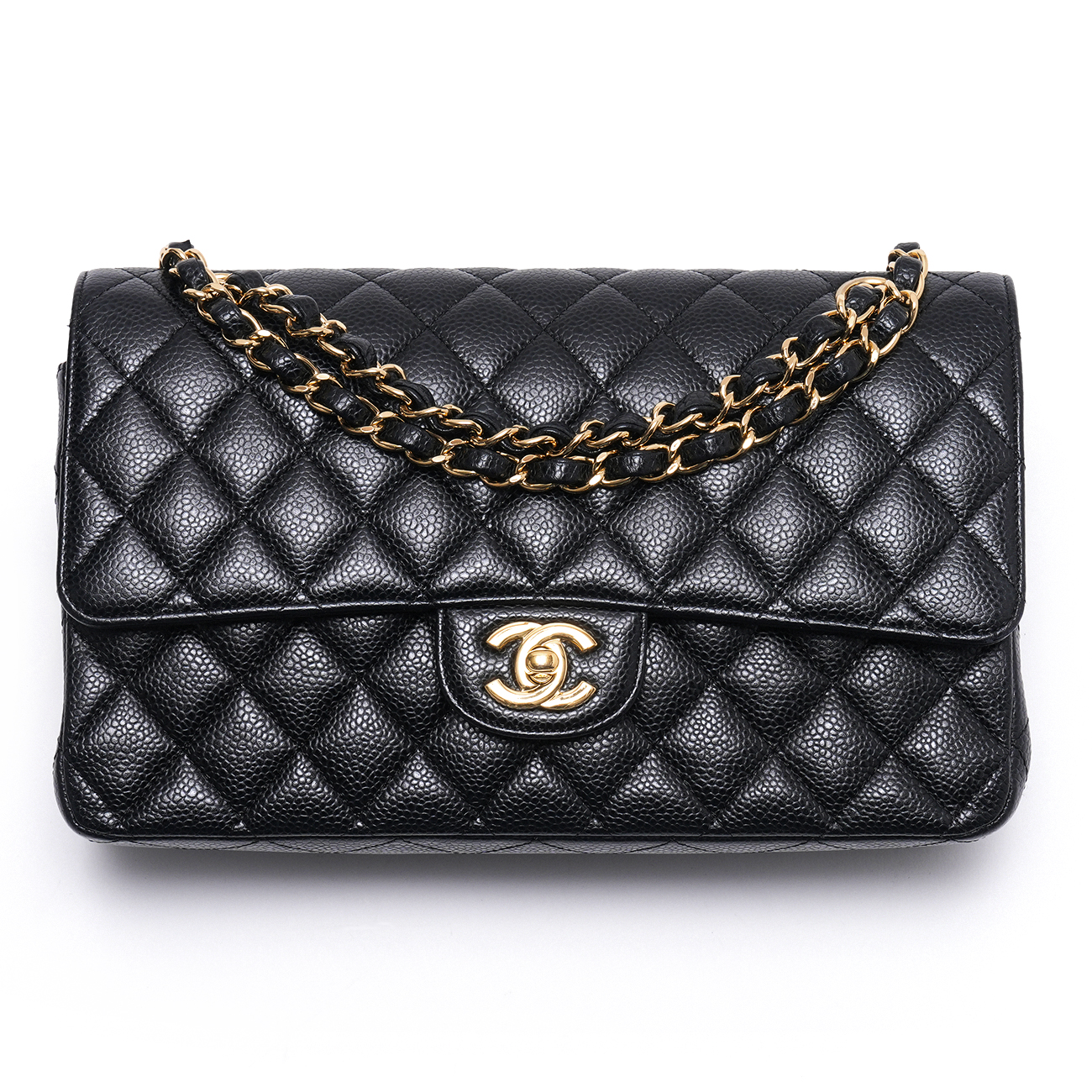 CHANEL(USED)샤넬 캐비어 클래식 미듐 체인 플랩백