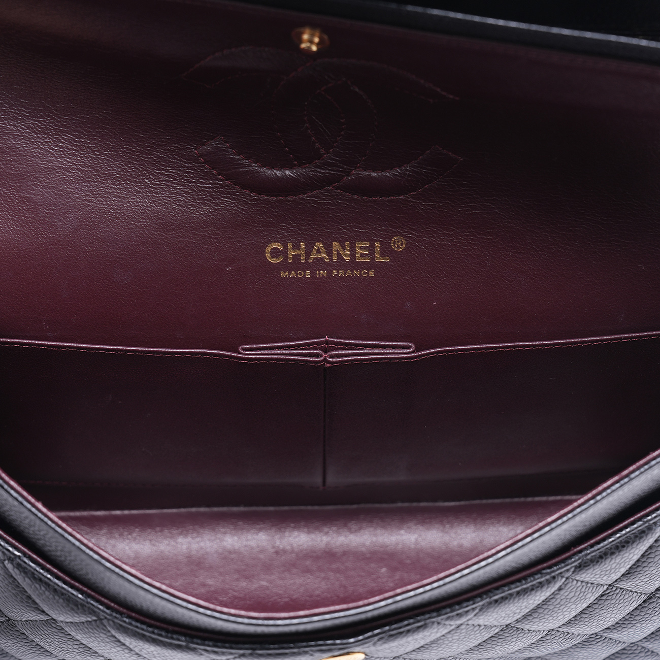 CHANEL(USED)샤넬 캐비어 클래식 미듐 체인 플랩백