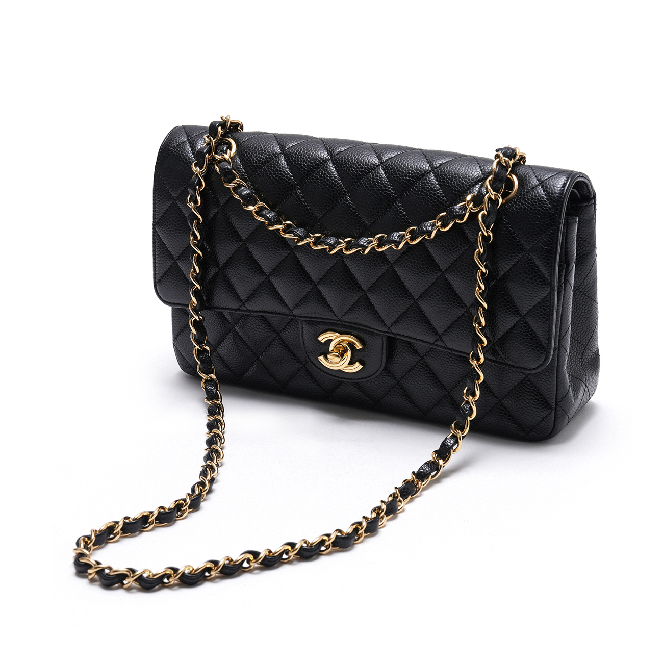 CHANEL(USED)샤넬 캐비어 클래식 미듐 체인 플랩백