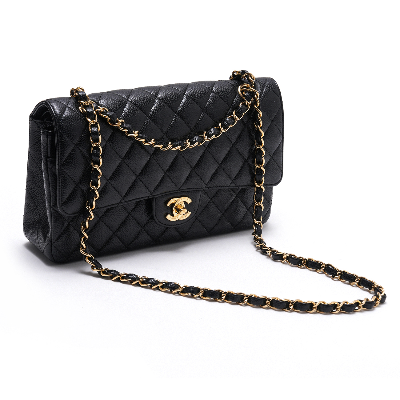 CHANEL(USED)샤넬 캐비어 클래식 미듐 체인 플랩백