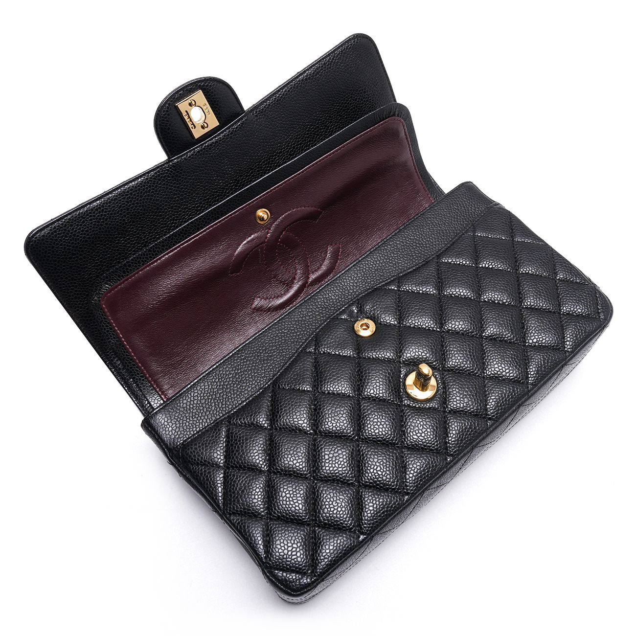 CHANEL(USED)샤넬 캐비어 클래식 미듐 체인 플랩백