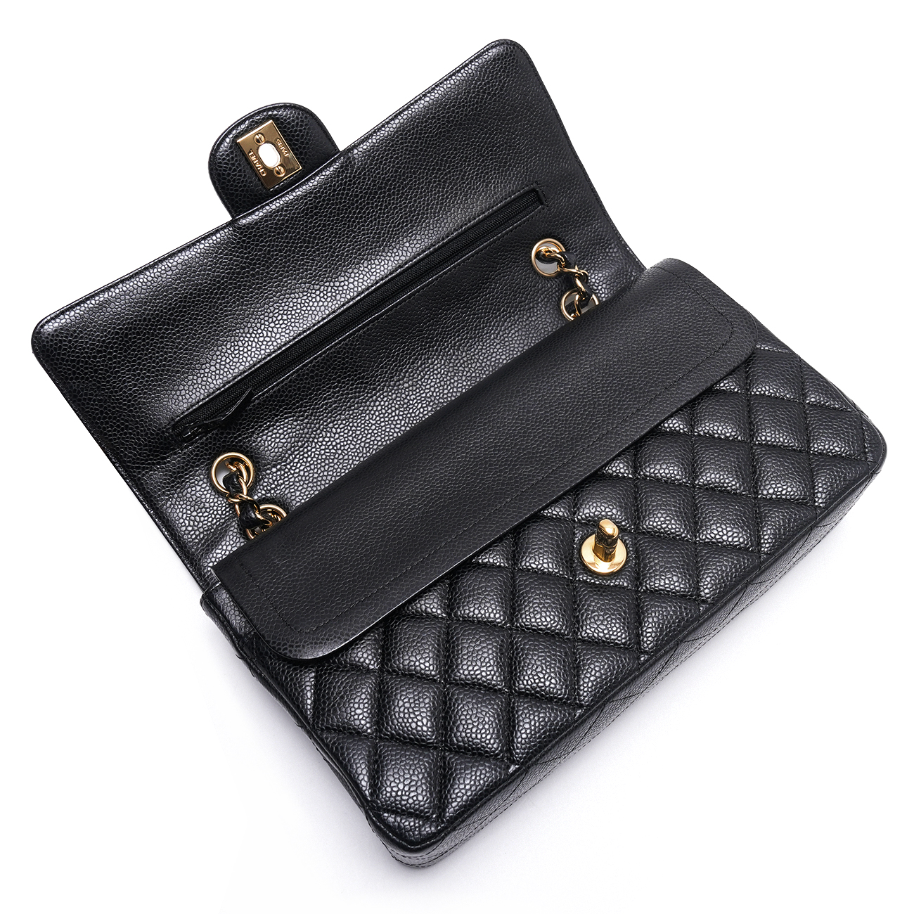 CHANEL(USED)샤넬 캐비어 클래식 미듐 체인 플랩백
