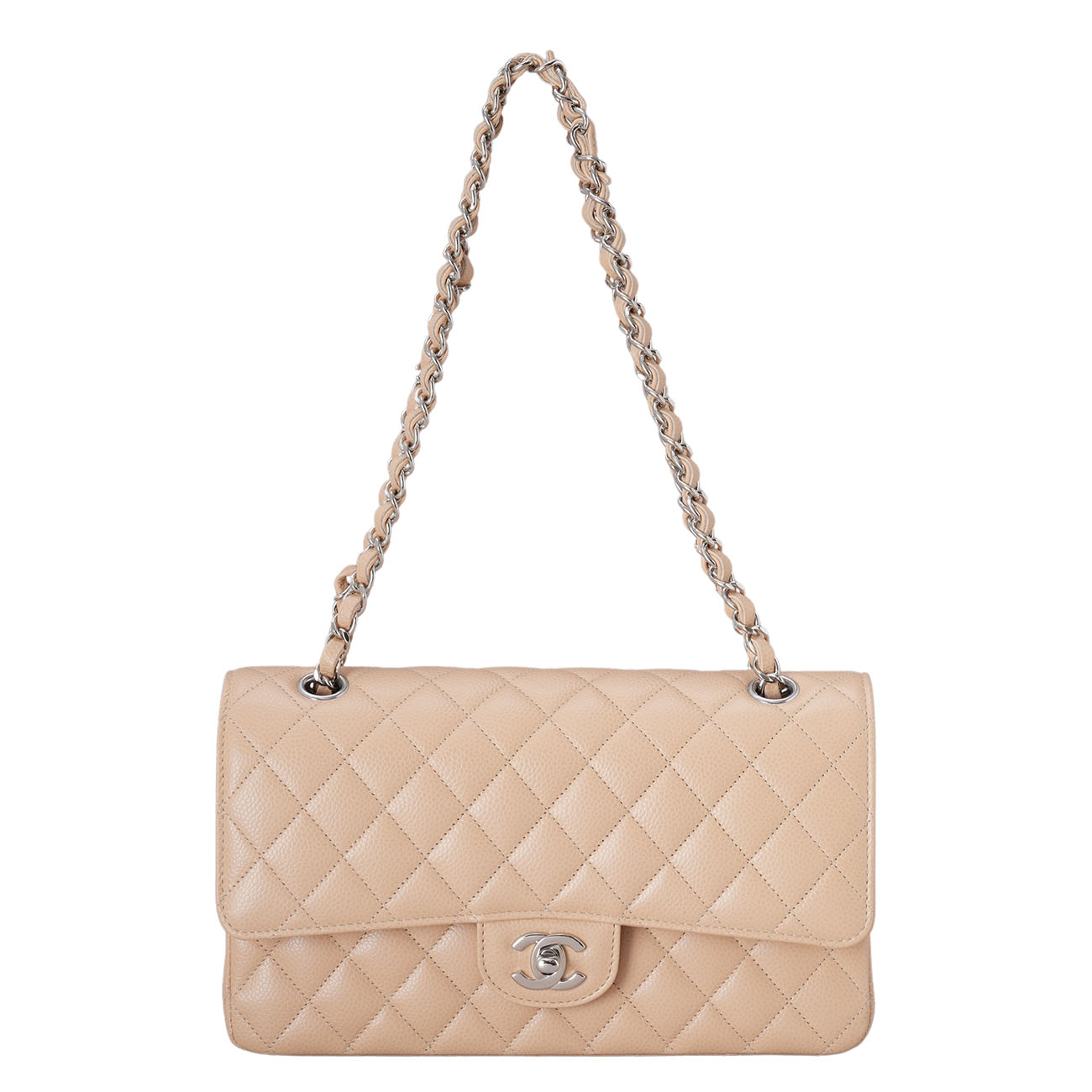 CHANEL(USED)샤넬 캐비어 클래식 미듐 플랩백