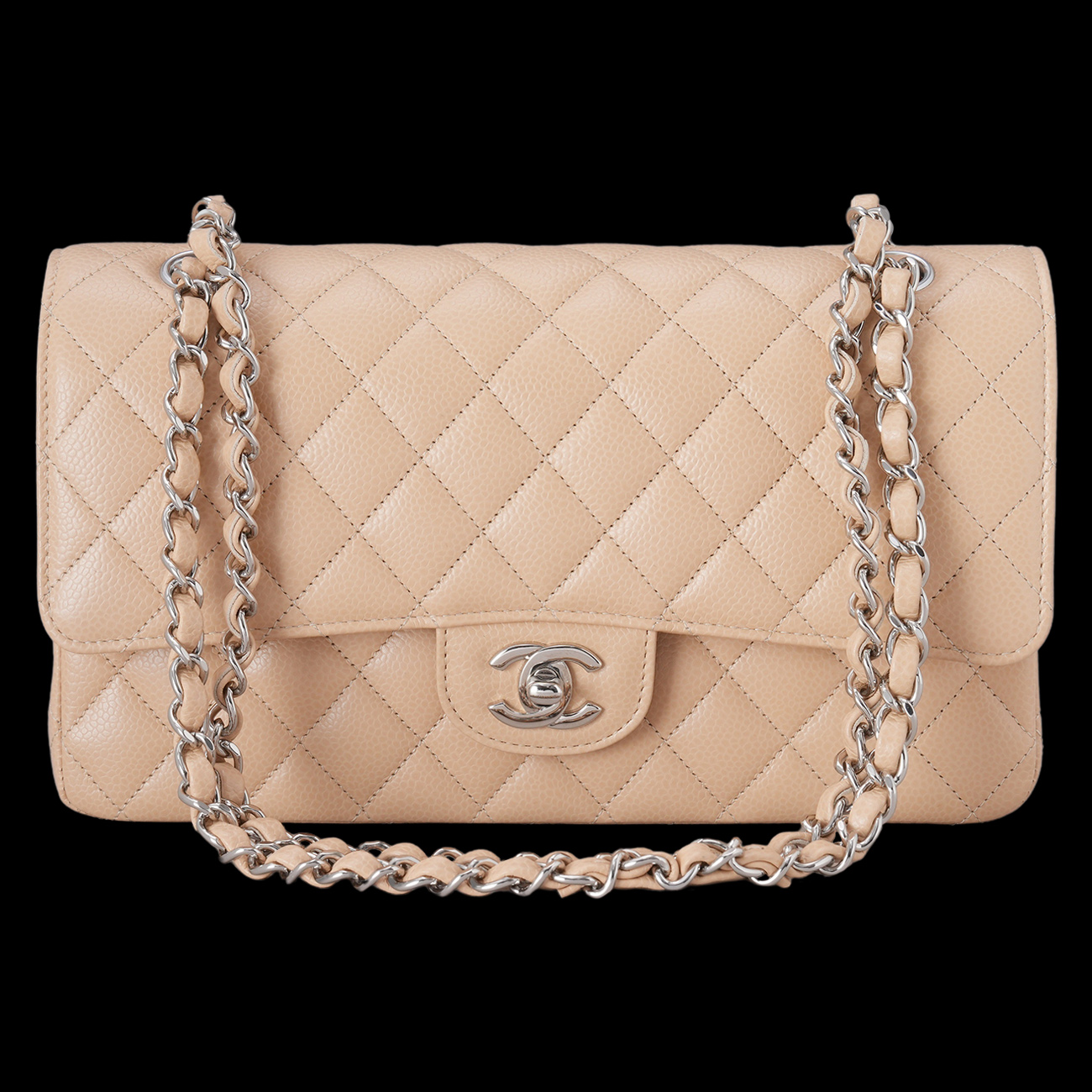 CHANEL(USED)샤넬 캐비어 클래식 미듐 플랩백