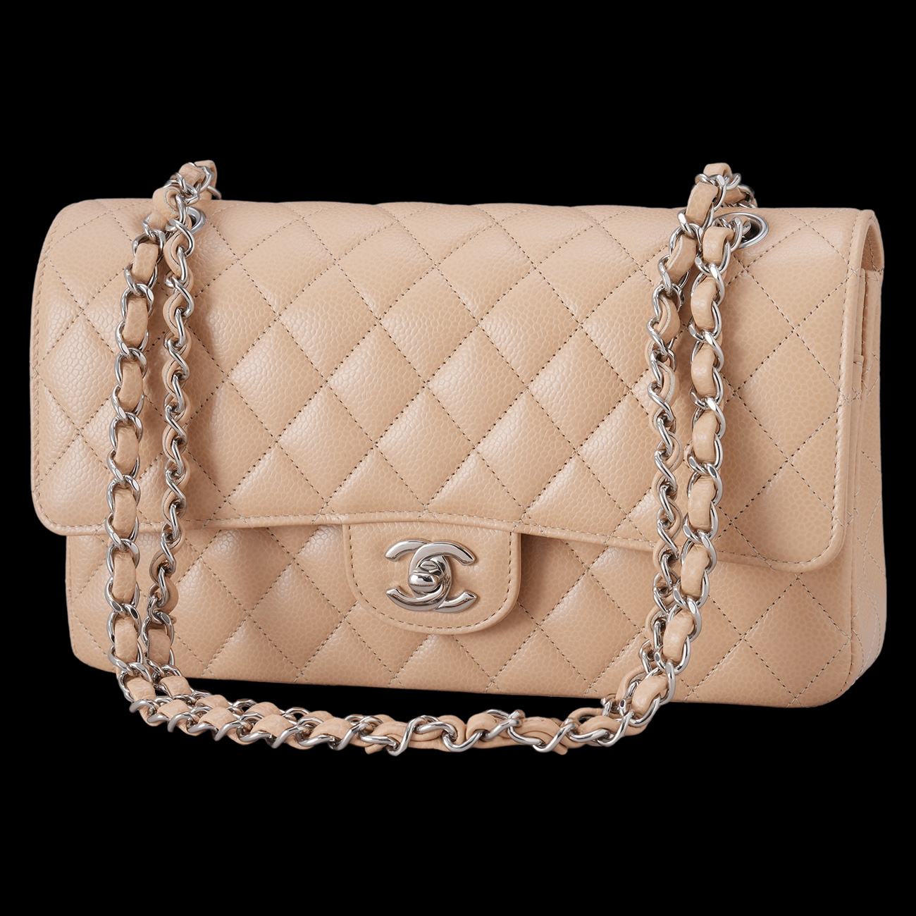 CHANEL(USED)샤넬 캐비어 클래식 미듐 플랩백
