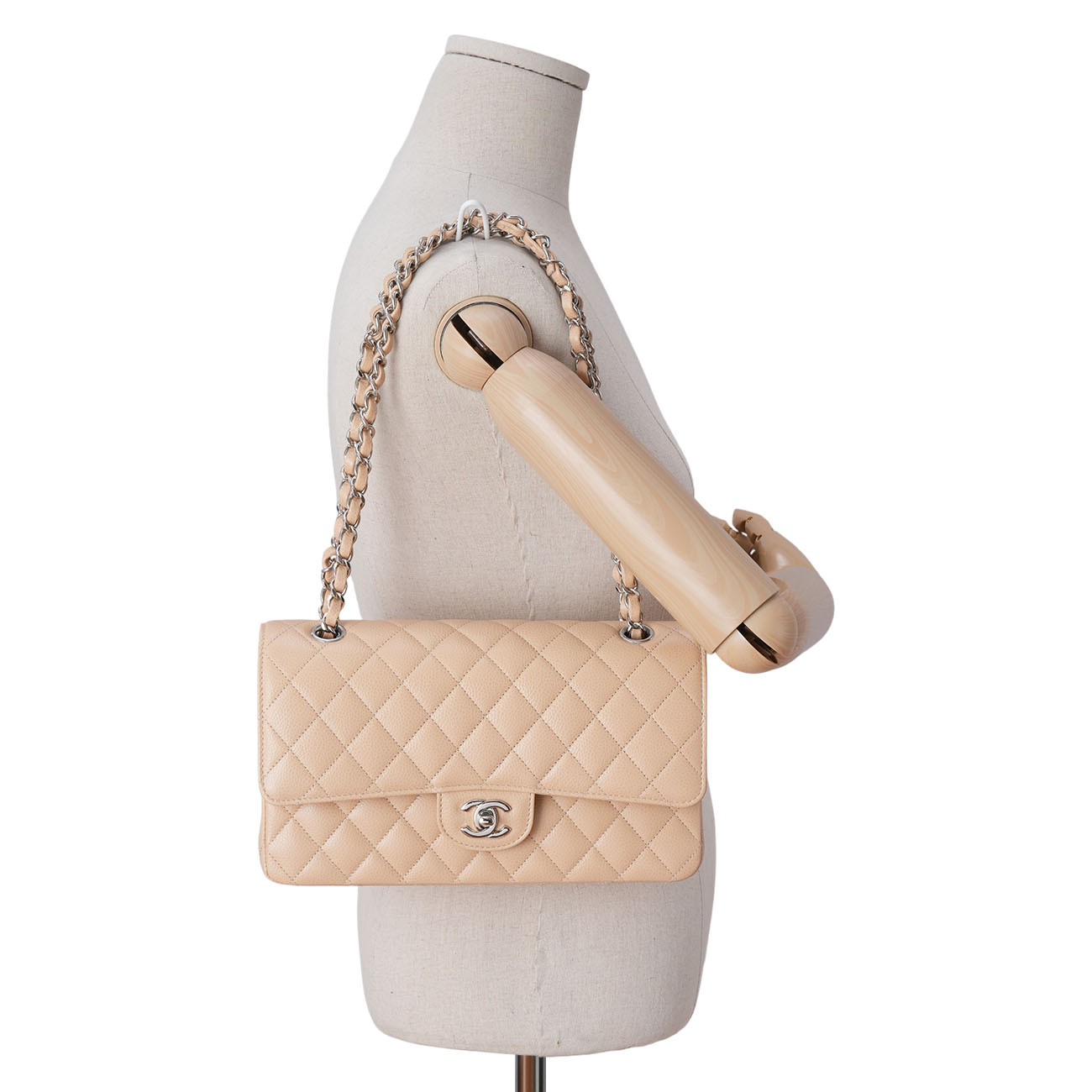 CHANEL(USED)샤넬 캐비어 클래식 미듐 플랩백