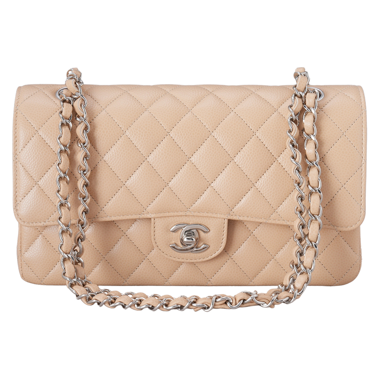 CHANEL(USED)샤넬 캐비어 클래식 미듐 플랩백