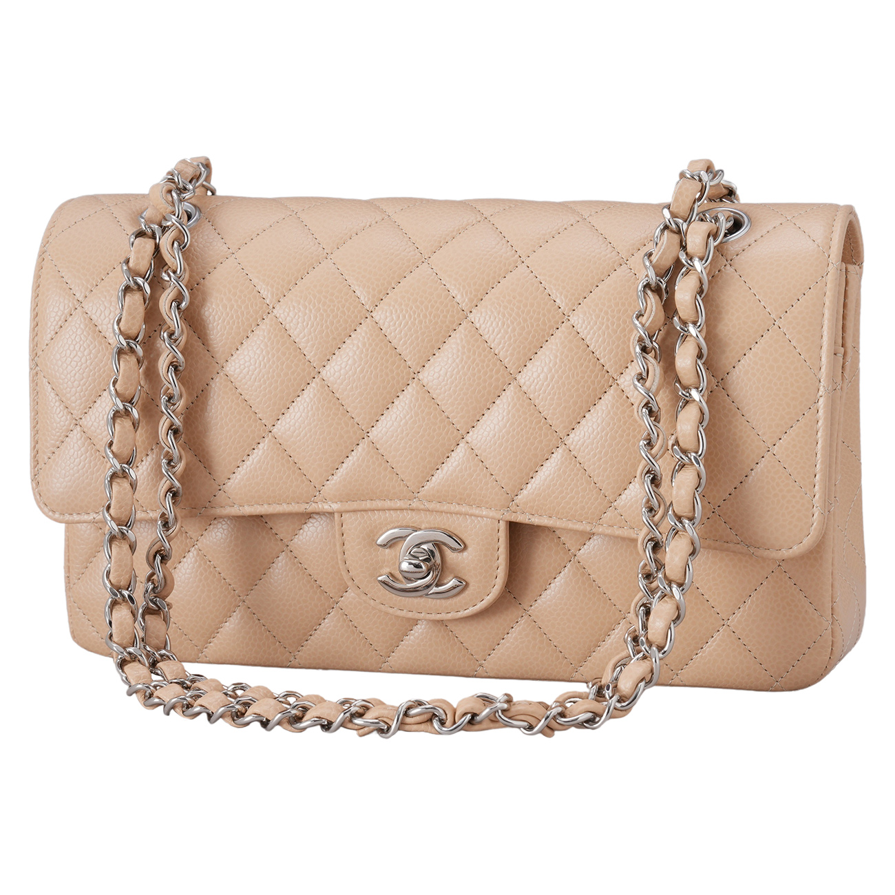CHANEL(USED)샤넬 캐비어 클래식 미듐 플랩백