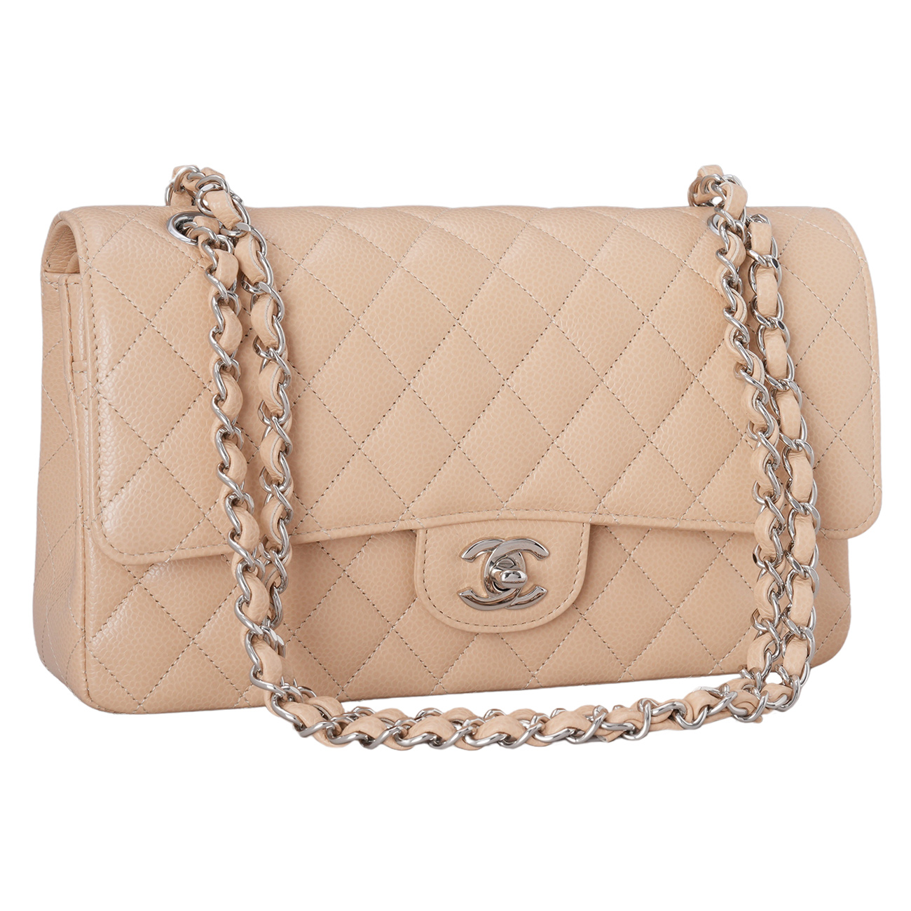 CHANEL(USED)샤넬 캐비어 클래식 미듐 플랩백