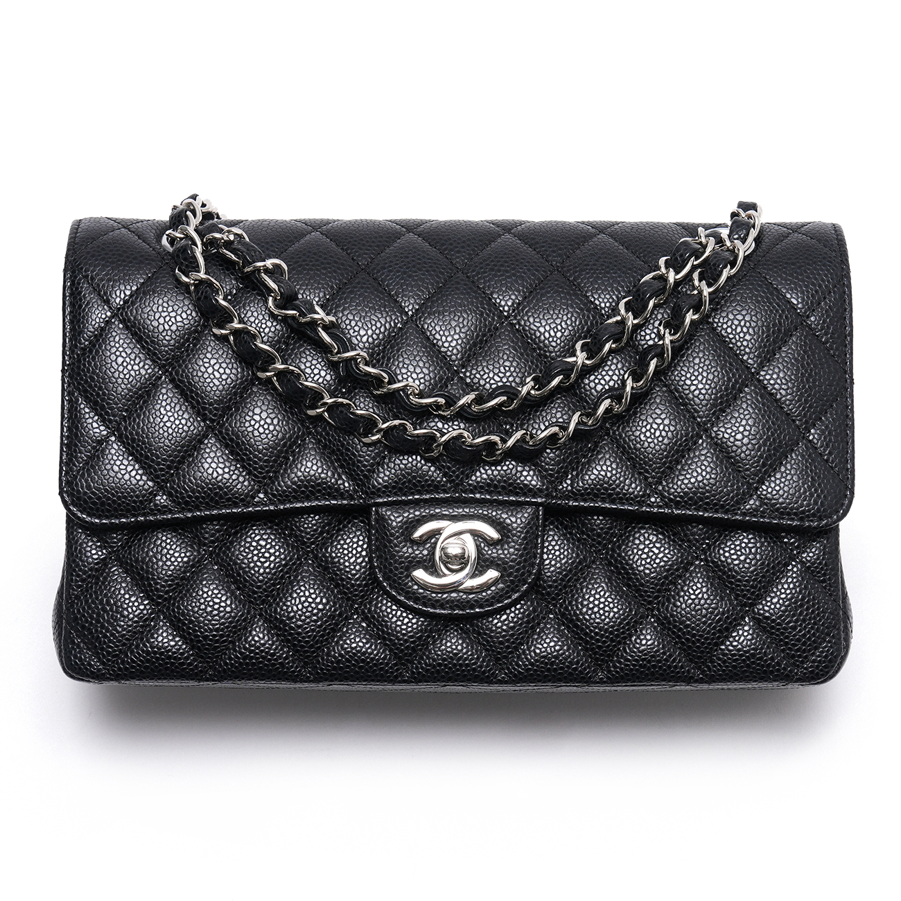 CHANEL(USED)샤넬 캐비어 클래식 미듐 플랩백