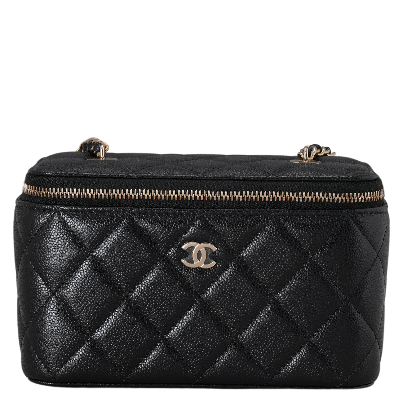 CHANEL(USED)샤넬 AP1314 캐비어 직사각 베니티