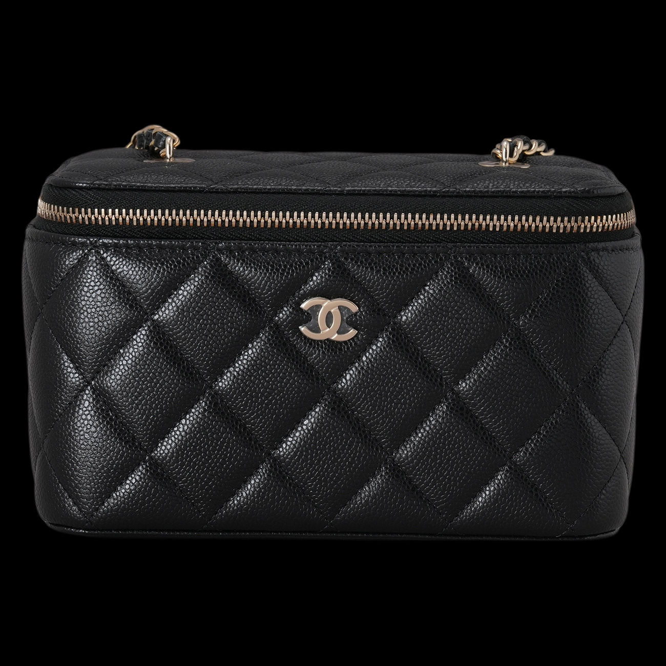 CHANEL(USED)샤넬 AP1314 캐비어 직사각 베니티