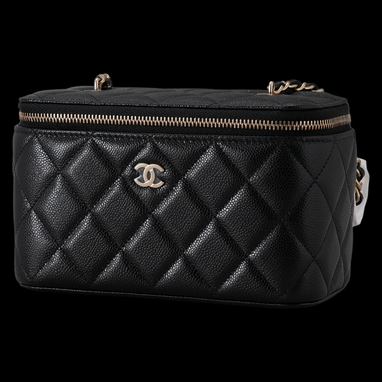 CHANEL(USED)샤넬 AP1314 캐비어 직사각 베니티