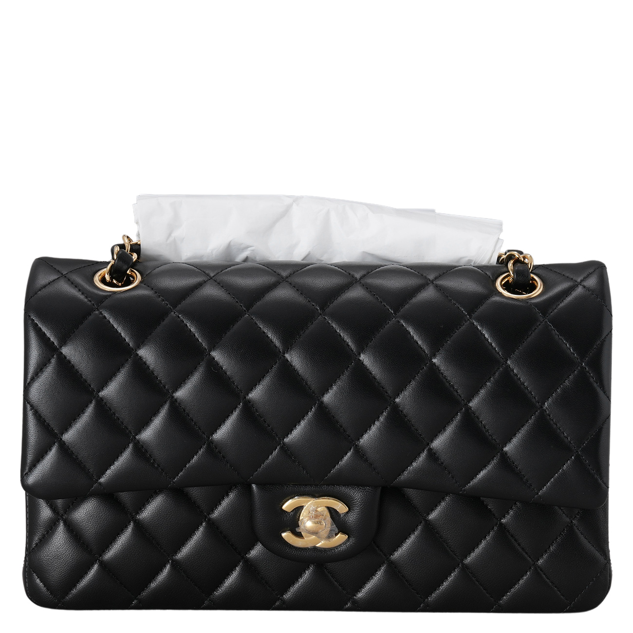 CHANEL(USED)샤넬 램스킨 클래식 미듐 플랩백