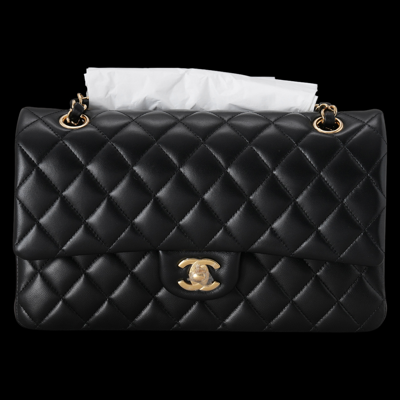 CHANEL(USED)샤넬 램스킨 클래식 미듐 플랩백