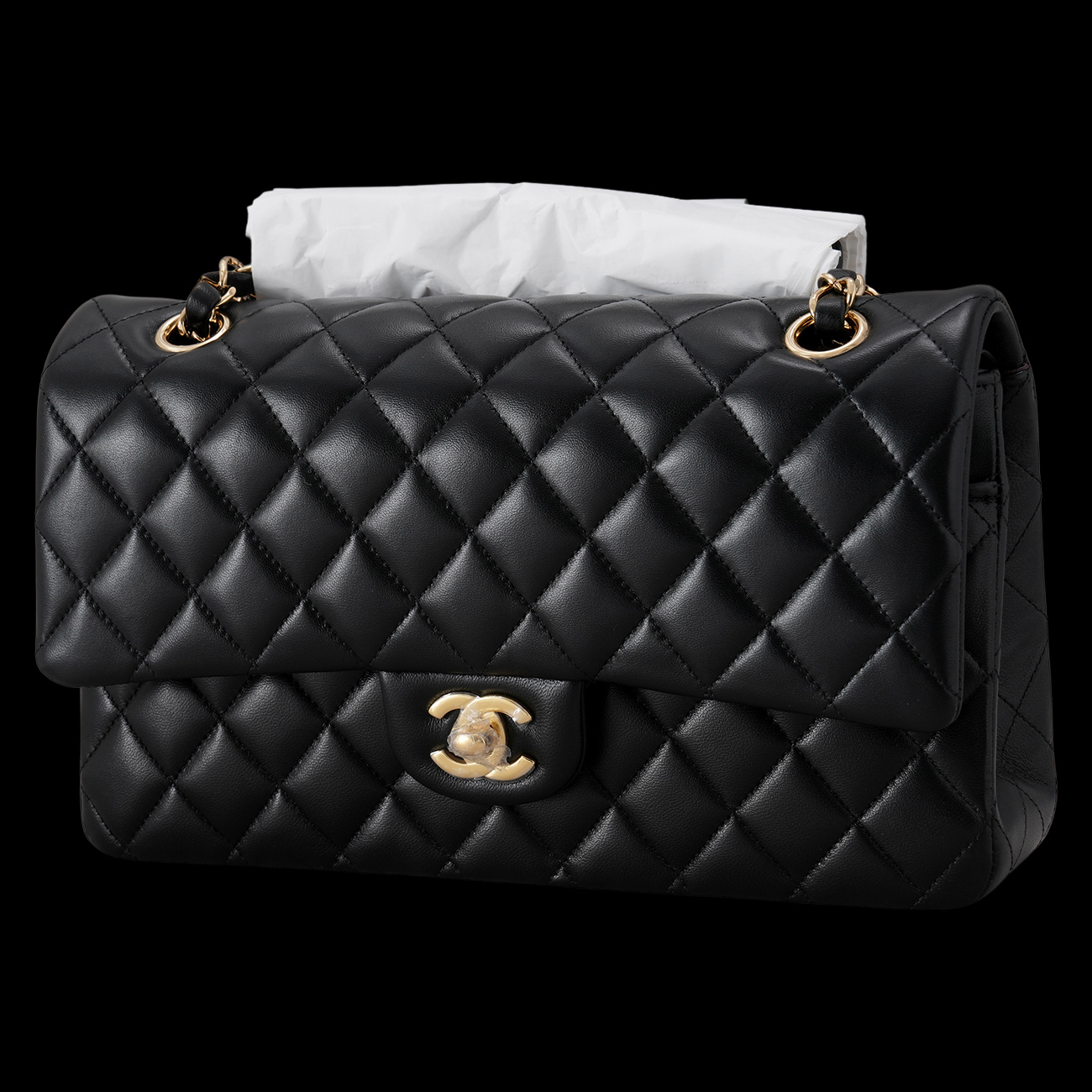 CHANEL(USED)샤넬 램스킨 클래식 미듐 플랩백