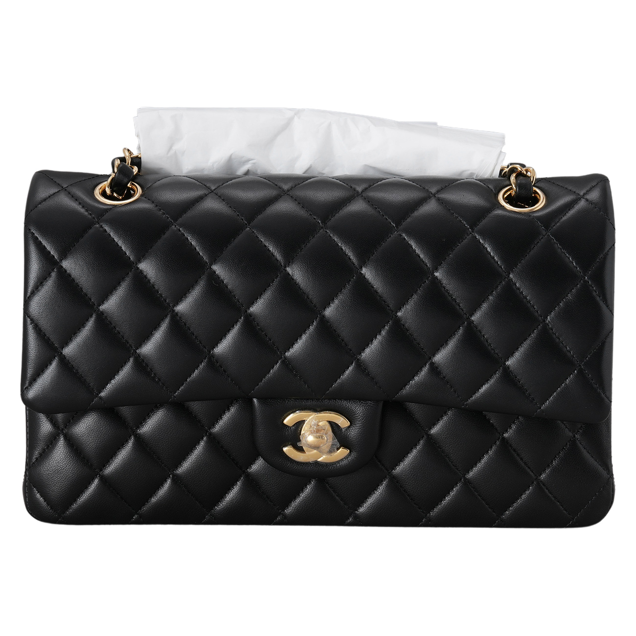CHANEL(USED)샤넬 램스킨 클래식 미듐 플랩백