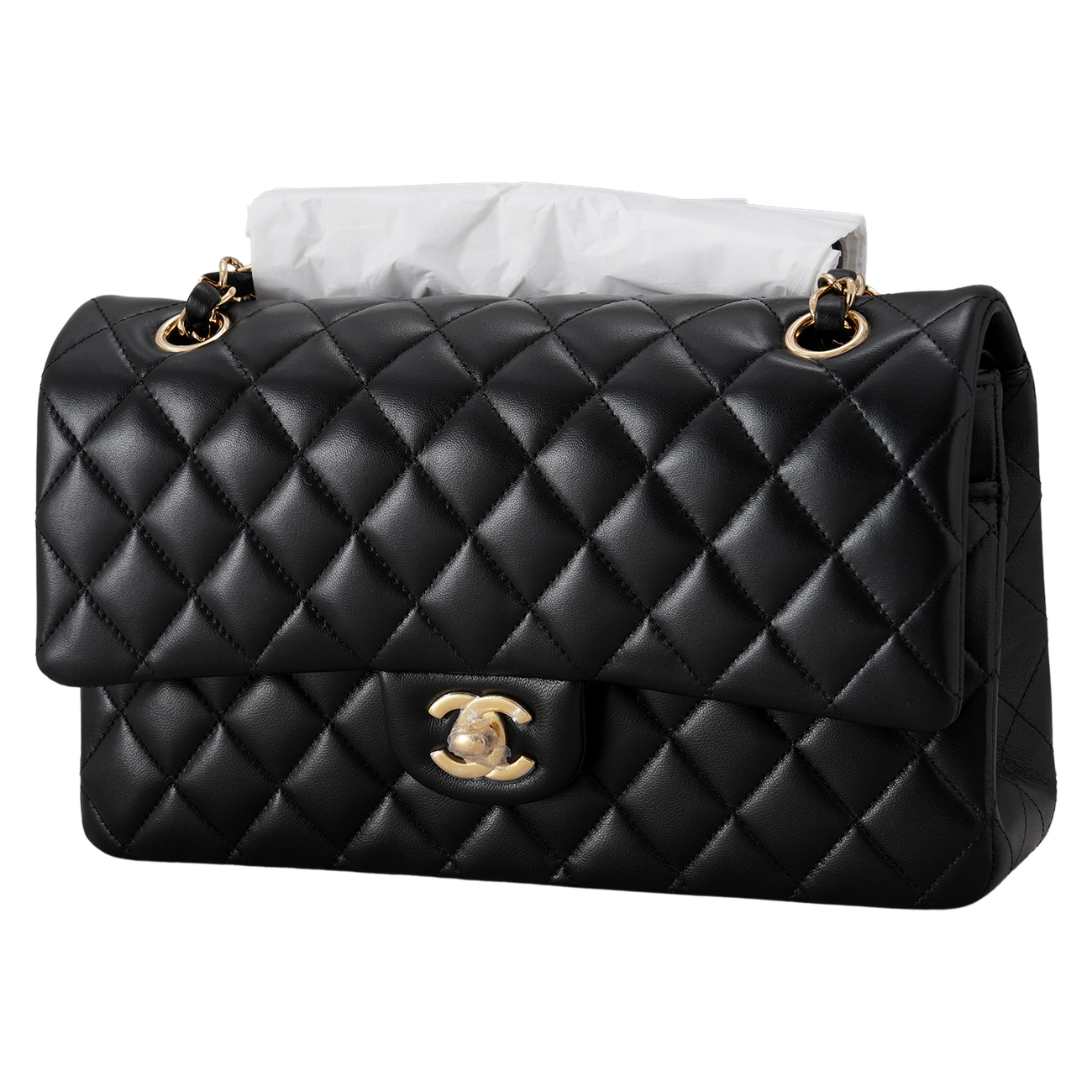 CHANEL(USED)샤넬 램스킨 클래식 미듐 플랩백