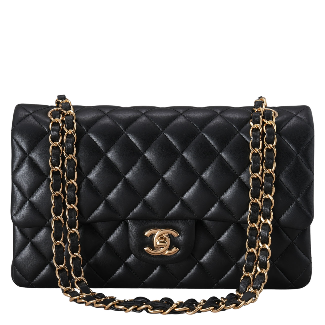 CHANEL(USED)샤넬 램스킨 클래식 미듐 플랩백