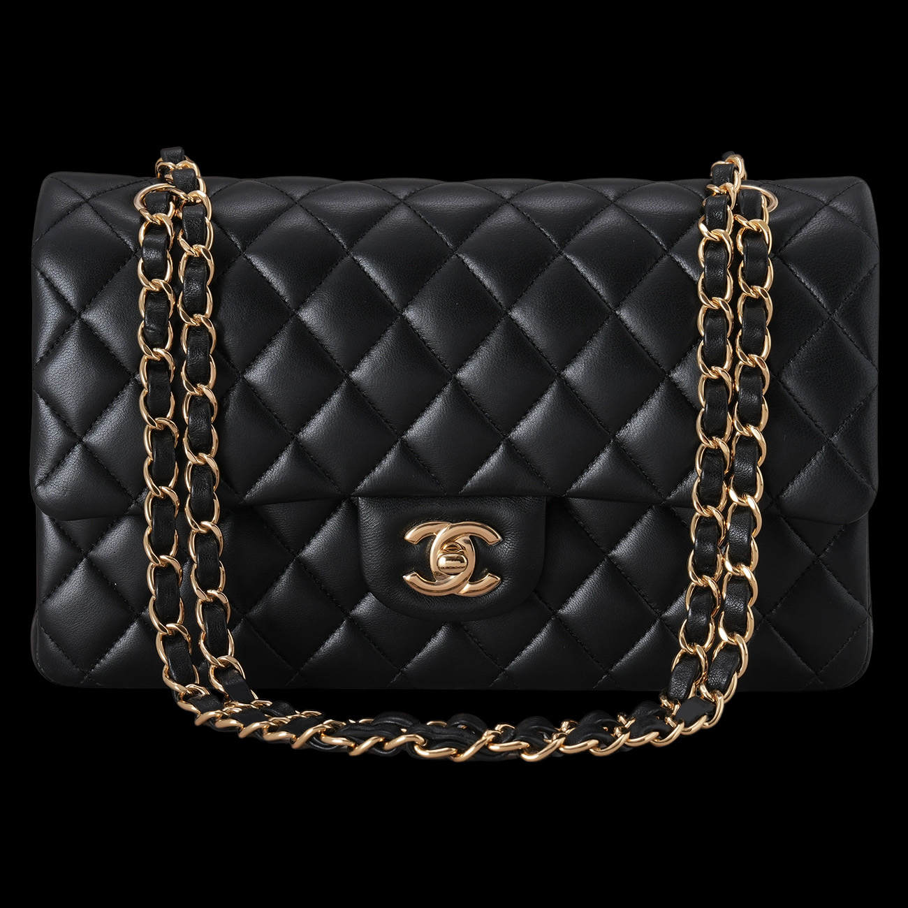 CHANEL(USED)샤넬 램스킨 클래식 미듐 플랩백