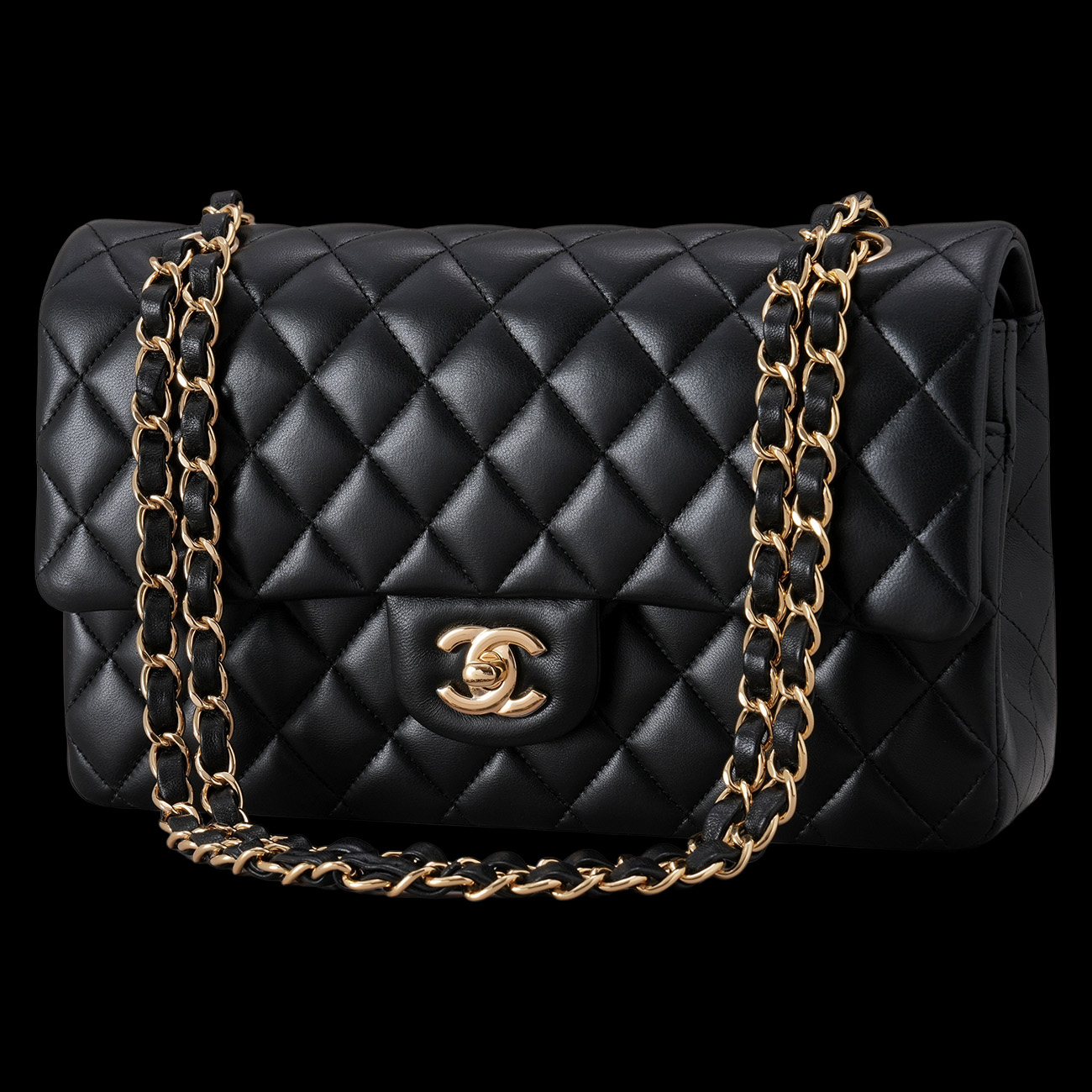 CHANEL(USED)샤넬 램스킨 클래식 미듐 플랩백