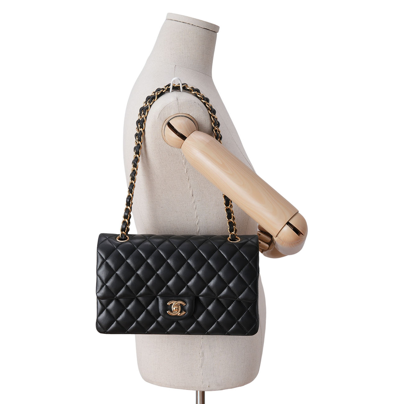 CHANEL(USED)샤넬 램스킨 클래식 미듐 플랩백
