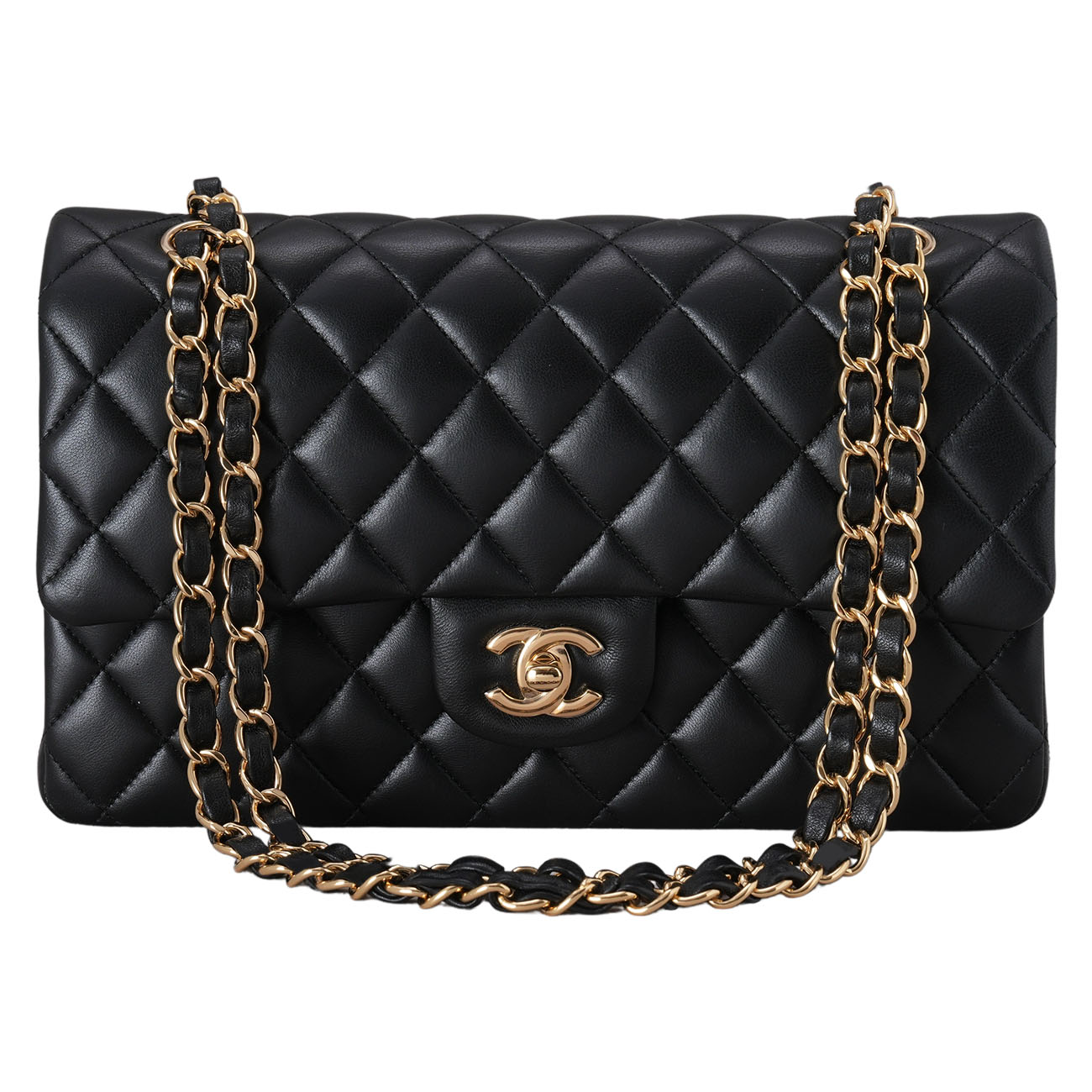 CHANEL(USED)샤넬 램스킨 클래식 미듐 플랩백