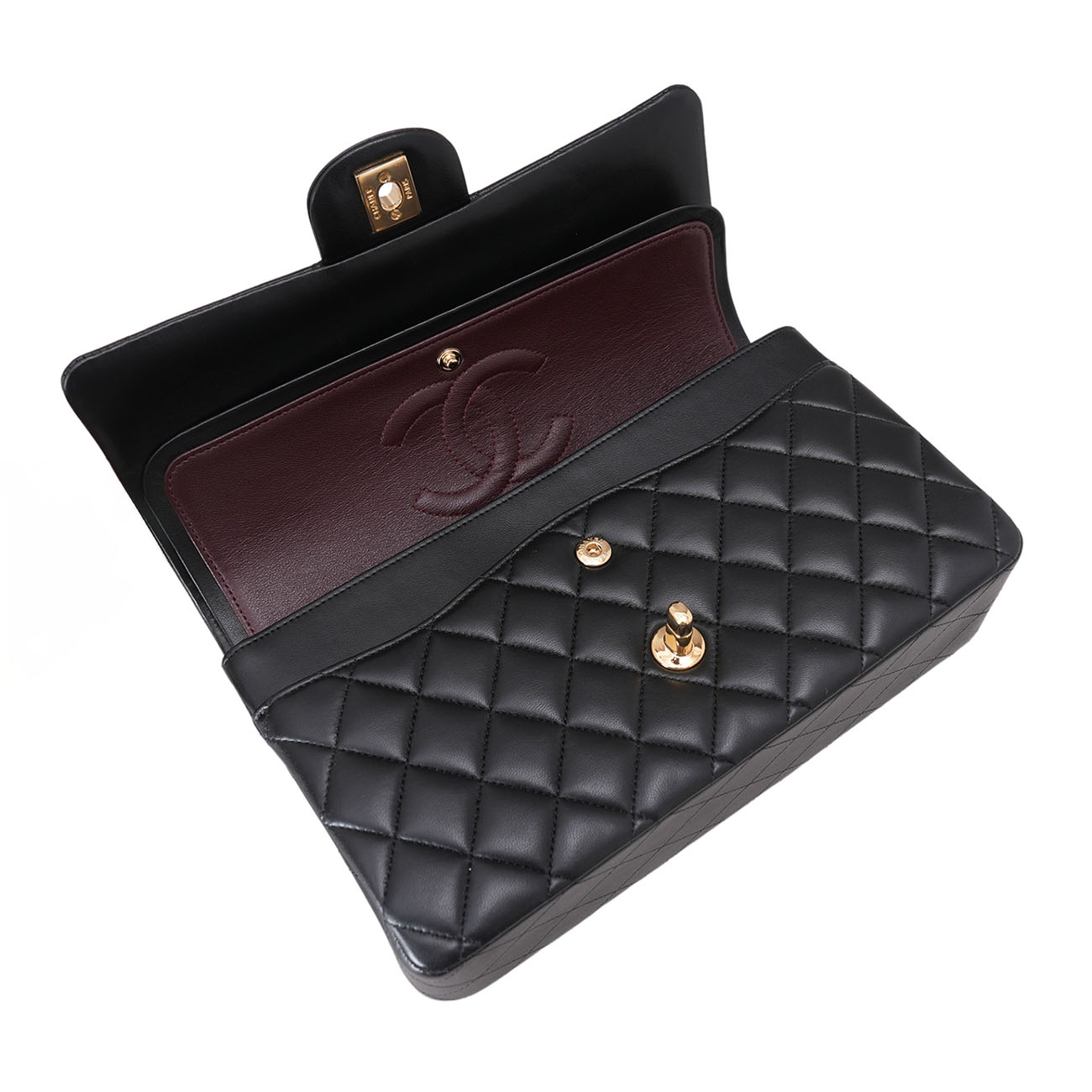 CHANEL(USED)샤넬 램스킨 클래식 미듐 플랩백
