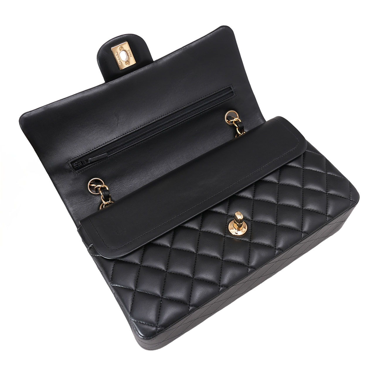 CHANEL(USED)샤넬 램스킨 클래식 미듐 플랩백