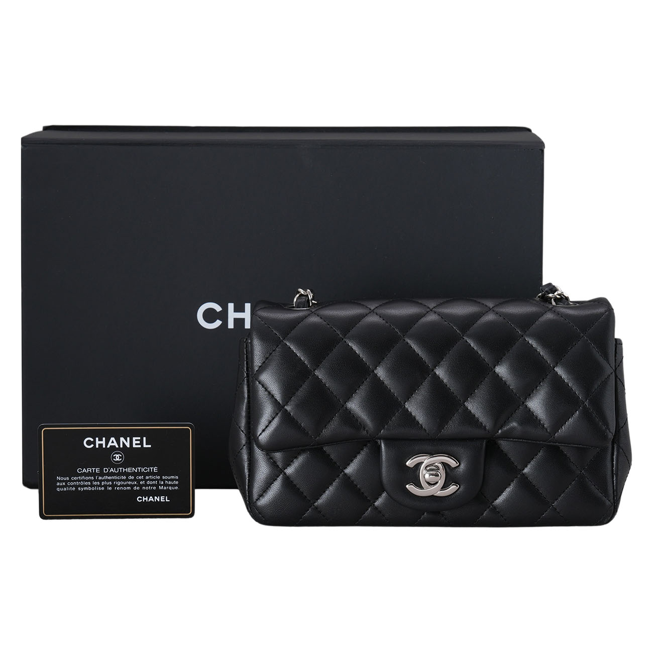 CHANEL(USED)샤넬 램스킨 클래식 뉴미니 크로스백