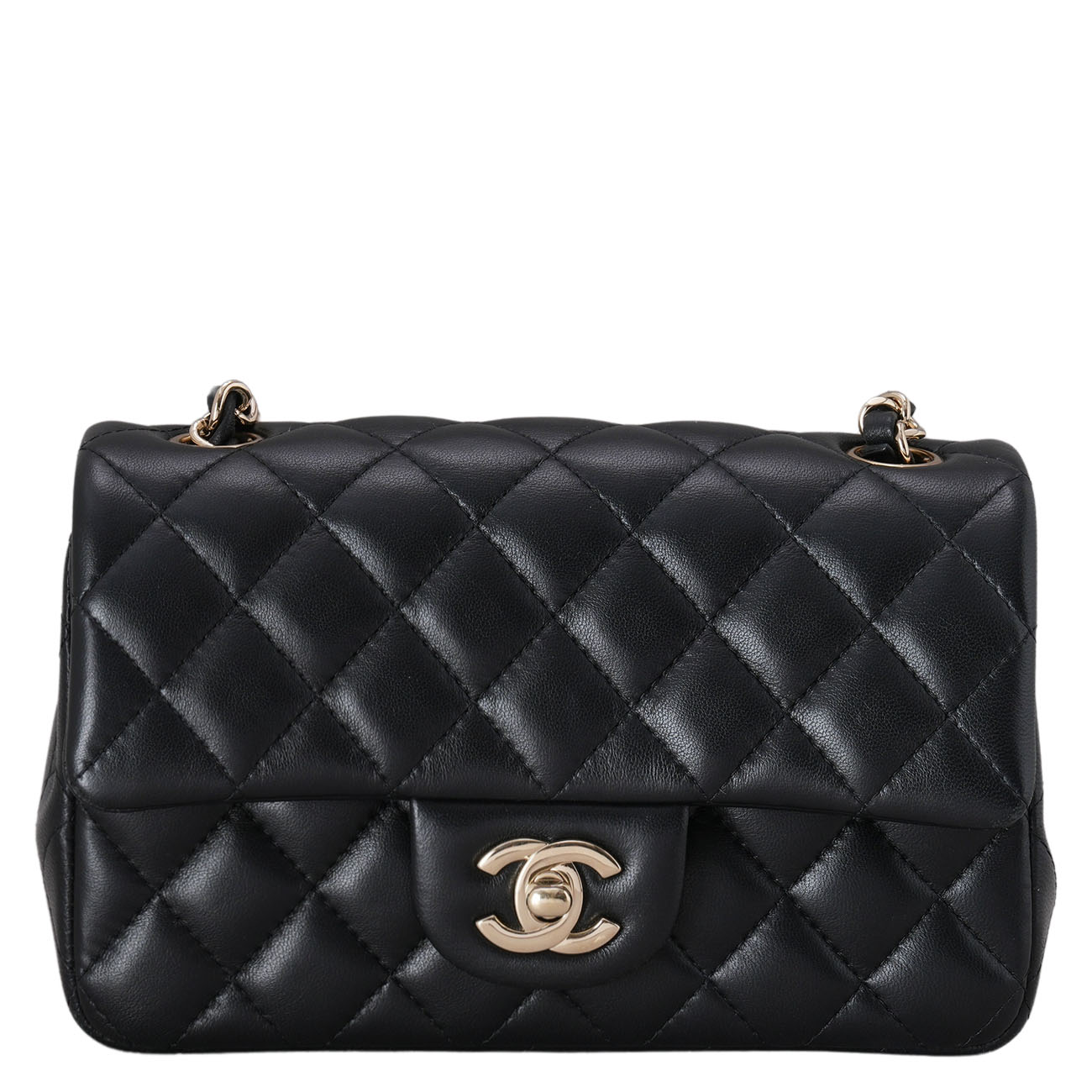 CHANEL(USED)샤넬 램스킨 클래식 뉴미니 크로스백