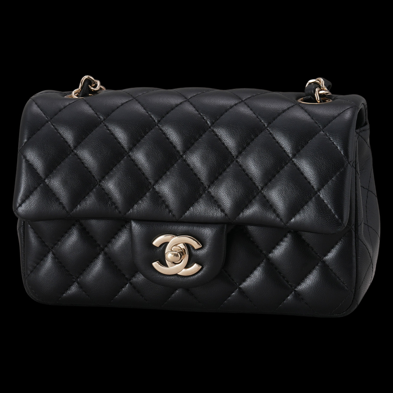 CHANEL(USED)샤넬 램스킨 클래식 뉴미니 크로스백