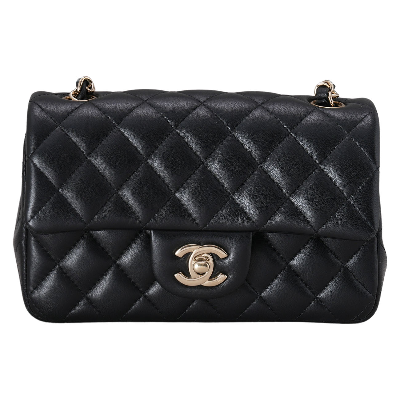 CHANEL(USED)샤넬 램스킨 클래식 뉴미니 크로스백