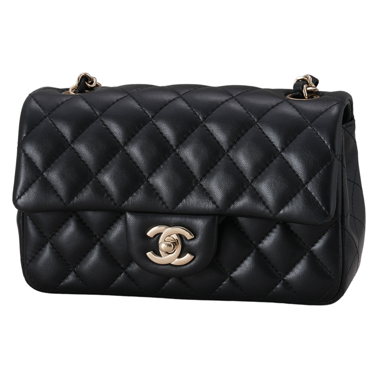 CHANEL(USED)샤넬 램스킨 클래식 뉴미니 크로스백