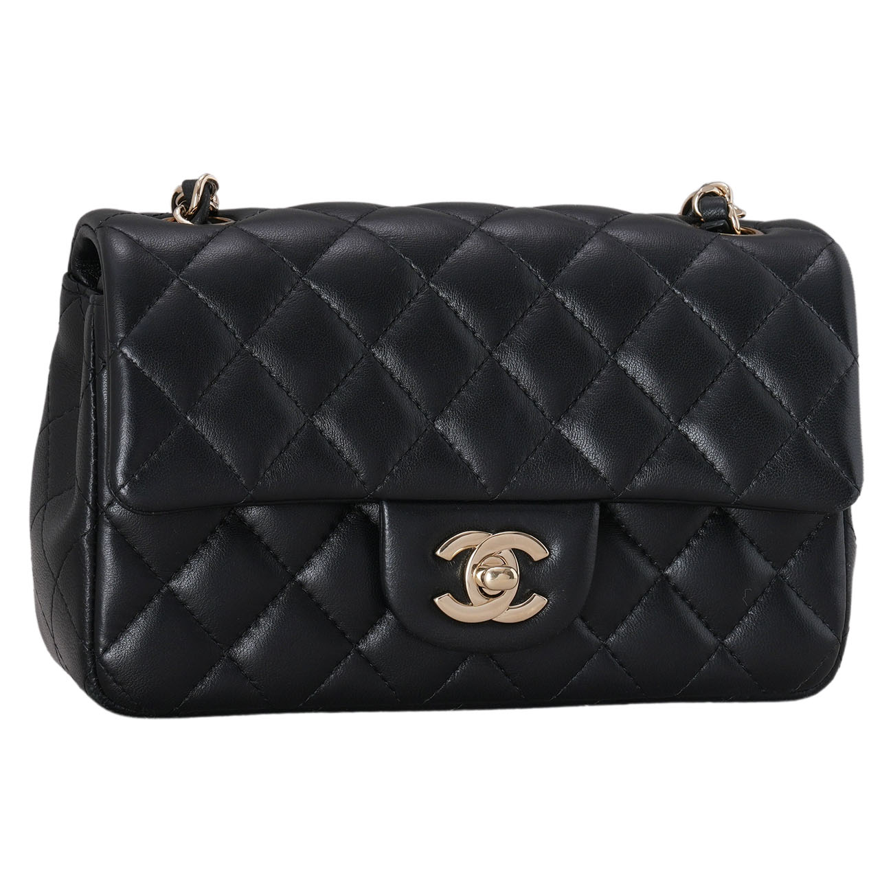 CHANEL(USED)샤넬 램스킨 클래식 뉴미니 크로스백