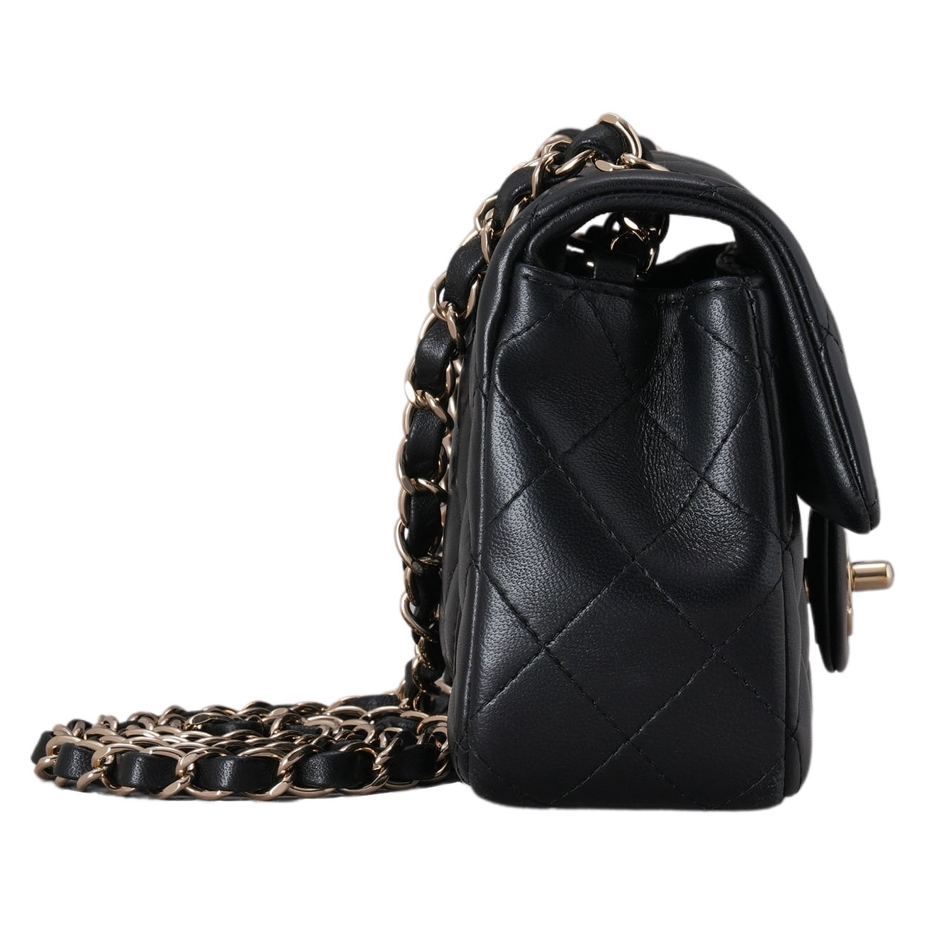 CHANEL(USED)샤넬 램스킨 클래식 뉴미니 크로스백