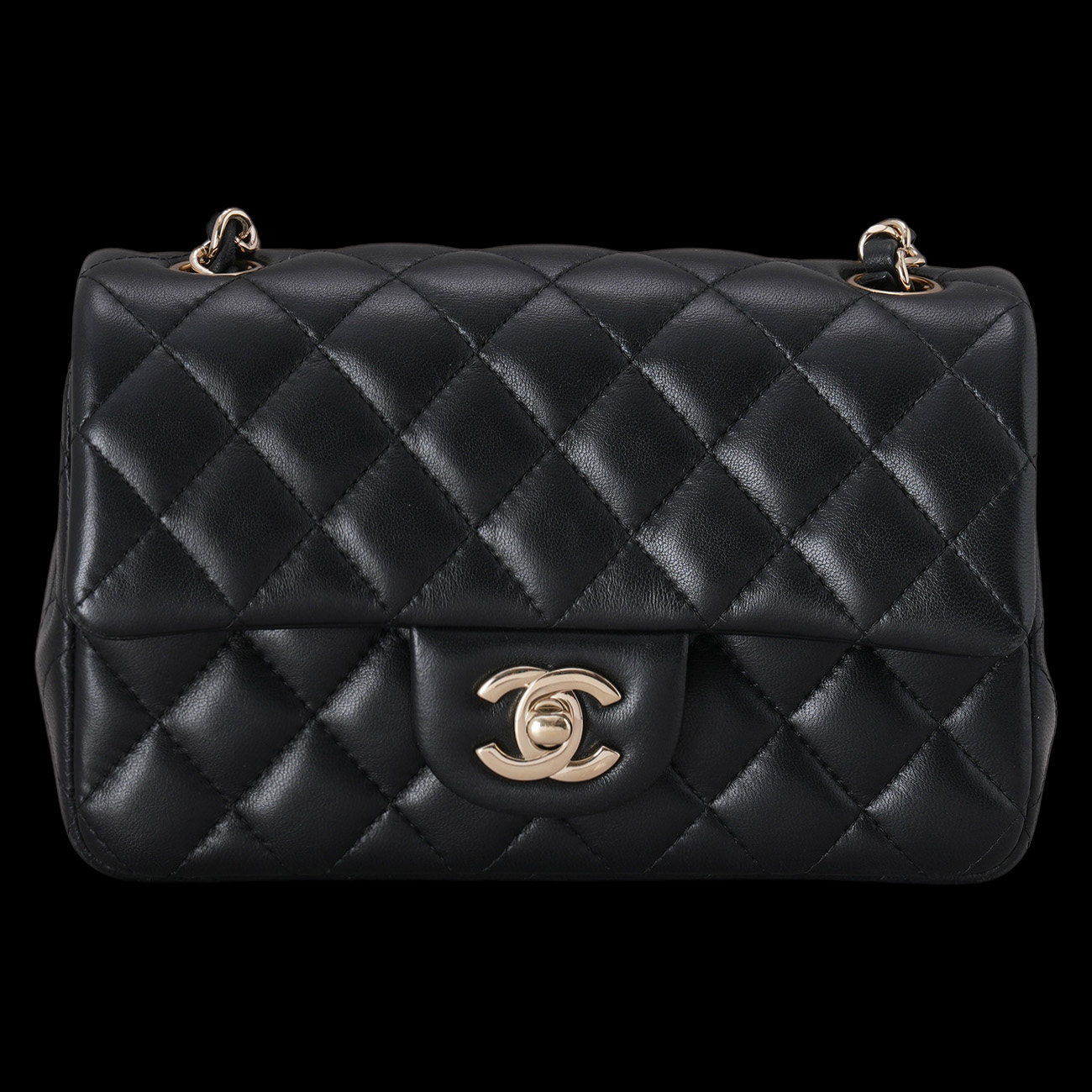 CHANEL(USED)샤넬 램스킨 클래식 뉴미니 크로스백